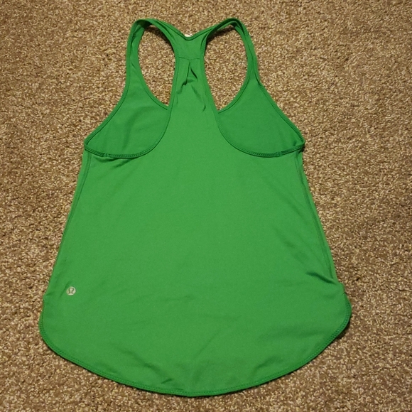 Lululemon 105F Singlet tank top Sz 2 Green - Picture 3 of 5